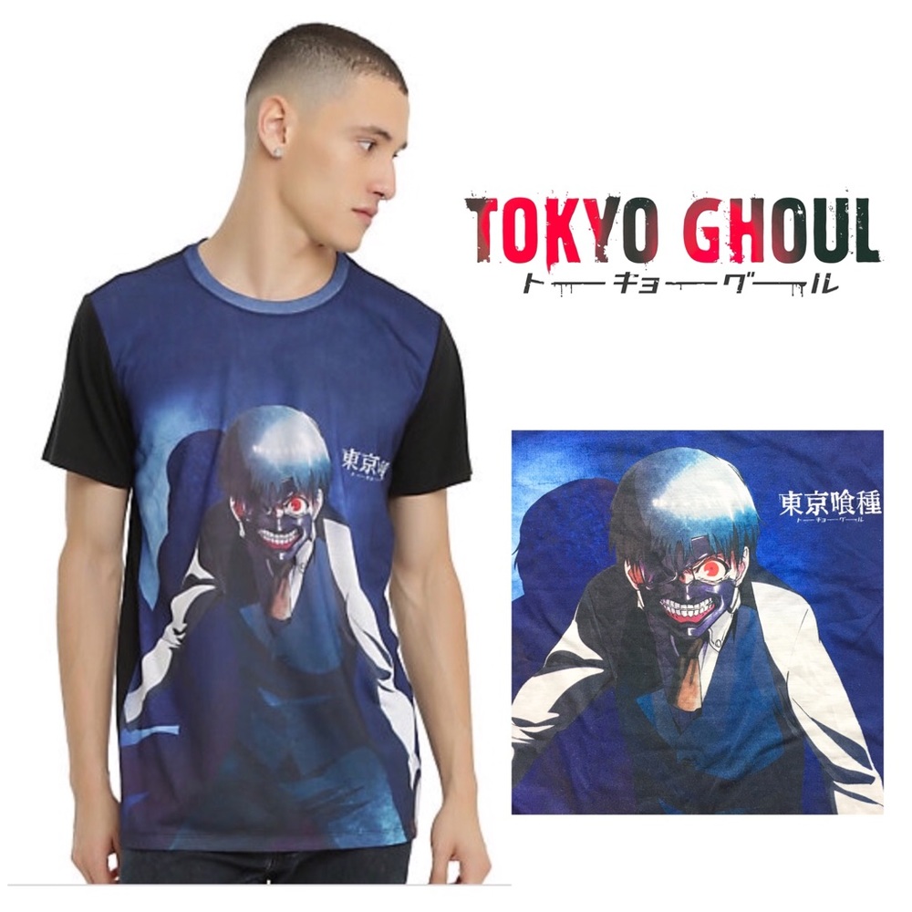 TOKYO GHOUL KEN KANEKI T-SHIRT Blue